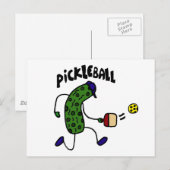 Funny Pickle Spelling Pickleball Briefkaart (Voorkant / Achterkant)