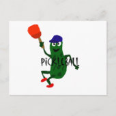 Funny Pickle Spelling Pickleball Briefkaart (Voorkant)