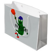 Funny Pickle Spelling Pickleball Large Cadeautasje (Achterkant Gekanteld)