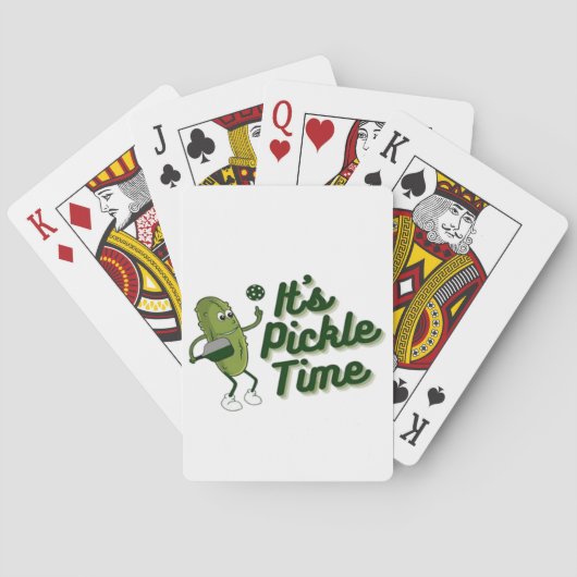 Funny Pickle Spelling Pickleball Pokerkaarten (Achterkant)