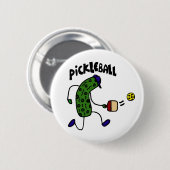 Funny Pickle Spelling Pickleball Ronde Button 5,7 Cm (Voorkant /achterkant)