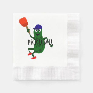 Funny Pickle Spelling Pickleball Servetten