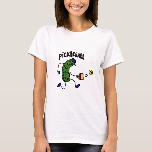Funny Pickle Spelling Pickleball T-shirt (Voorkant)
