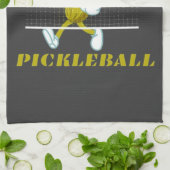Funny Pickle Spelling Pickleball Theedoek (Gevouwen)