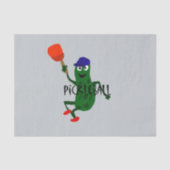 Funny Pickle Spelling Pickleball Tissuepapier (Voorkant)