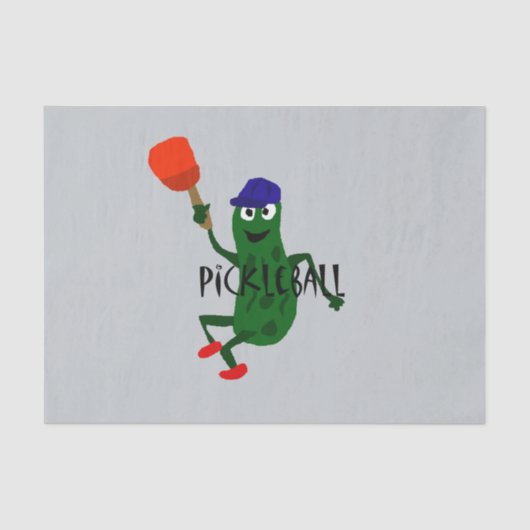 Funny Pickle Spelling Pickleball Tissuepapier (Voorkant)