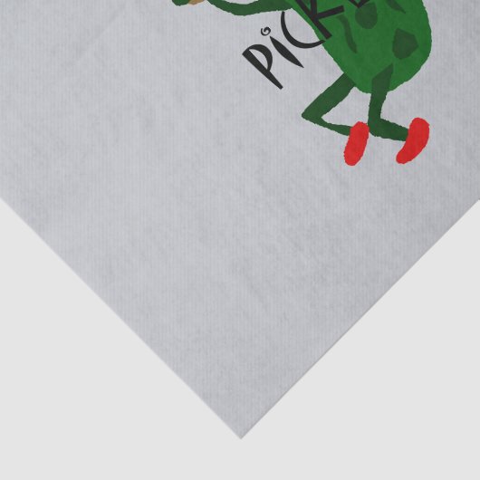 Funny Pickle Spelling Pickleball Tissuepapier (Detail)