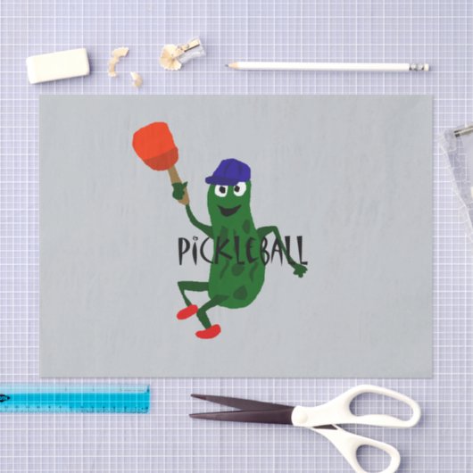 Funny Pickle Spelling Pickleball Tissuepapier (Craft)
