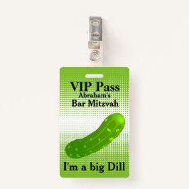 Funny Pickle VIP Party Badge
