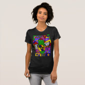 Funny Pickleball Abstracte Art Origineel T-shirt (Voorkant volledig)