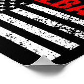 Funny Pickleball Amerikaanse vlag Amerikaanse vlag Poster (Hoek)