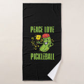 Funny Pickleball Badhanddoek (Badhanddoek)