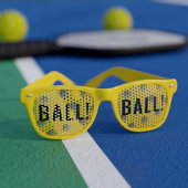 Funny Pickleball Ball Yellow Retro Sunbribribril Retro Zonnebril