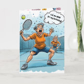 Funny Pickleball Birthday Kaart (Voorkant)