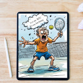 Funny Pickleball Birthday Kaart