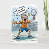 Funny Pickleball Birthday Kaart (Voorkant)