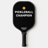Funny Pickleball Champion Custom Text Name Paddle (Voorkant)