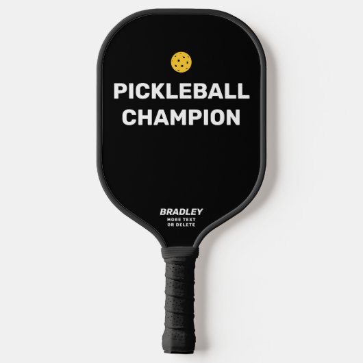 Funny Pickleball Champion Custom Text Name Pickleball Paddle (Achterkant)