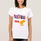 Funny Pickleball Chick Art T-shirt (Voorkant)