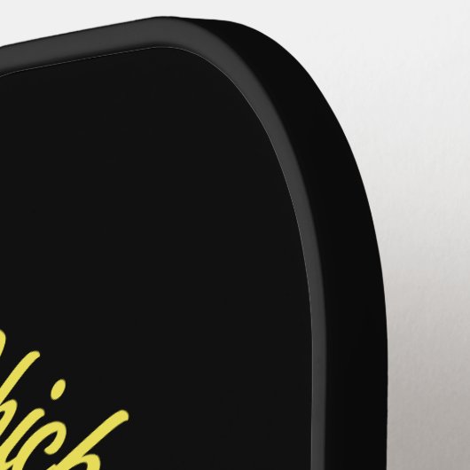 Funny Pickleball Chick Custom met Name Paddle (Links Detail)