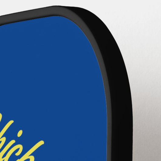 Funny Pickleball Chick Custom met Name Pickleball Paddle (Links Detail)