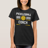 Funny Pickleball Coach Pensioen t-shirt voor Mam P (Voorkant)