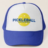 Funny Pickleball Custom Text, Name Club Any text Trucker Pet (Voorkant)
