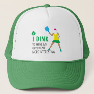 Funny Pickleball Dink voor vrouwen Trucker Pet