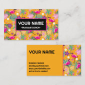 Funny Pickleball Famingos Visitekaartje (Voorkant / Achterkant)