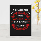 Funny Pickleball Gezegde Kaart (Gele Bloem)