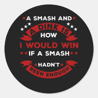 Funny Pickleball Gezegde Ronde Sticker