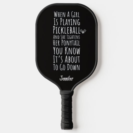 Funny Pickleball Gifts For Her Mom Teen Girl Women Pickleball Paddle (Voorkant)