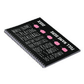Funny Pickleball Gifts For Her Teen Girls Women Notitieboek (Rechterzijde)