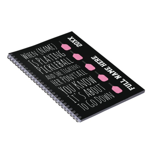 Funny Pickleball Gifts For Her Teen Girls Women Notitieboek (Rechterzijde)