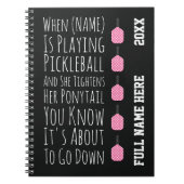Funny Pickleball Gifts For Her Teen Girls Women Notitieboek (Voorkant)