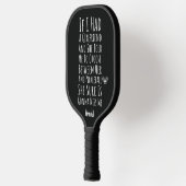 Funny Pickleball Gifts For Him Black Player Men Pickleball Paddle (Links)