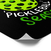 Funny Pickleball Gifts Poster (Hoek)