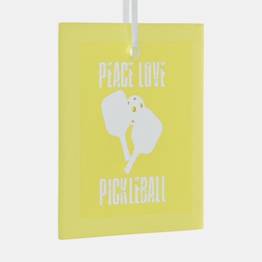 Funny Pickleball Glas Ornament (Voorkant Rechts)