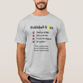 Funny Pickleball Goals T-shirt (Voorkant)