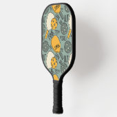 Funny Pickleball Graphic Green Gold Paddle (Links)