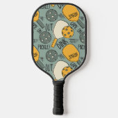 Funny Pickleball Graphic Green Gold Pickleball Paddle (Achterkant)