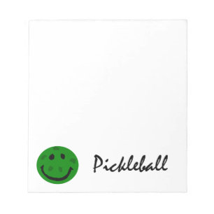 Funny Pickleball Green Face Notitieblok