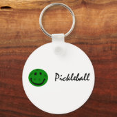 Funny Pickleball Green Face Sleutelhanger (Voorkant)