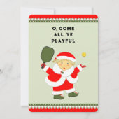 Funny Pickleball Holiday Kaarten voor Kerstmis (Voorkant)