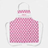 Funny Pickleball Humor gepersonaliseerde tekst roz Schort (Voorkant)