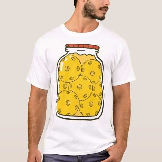Funny Pickleball Jar T-shirt (Voorkant)