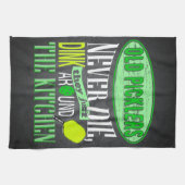 Funny Pickleball Joke Old Picklers Theedoek (Horizontaal)