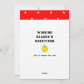 Funny Pickleball-Kaart voor kerstmis Feestdagenkaart (Achterkant)