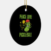Funny Pickleball Keramisch Ornament (Rechts)