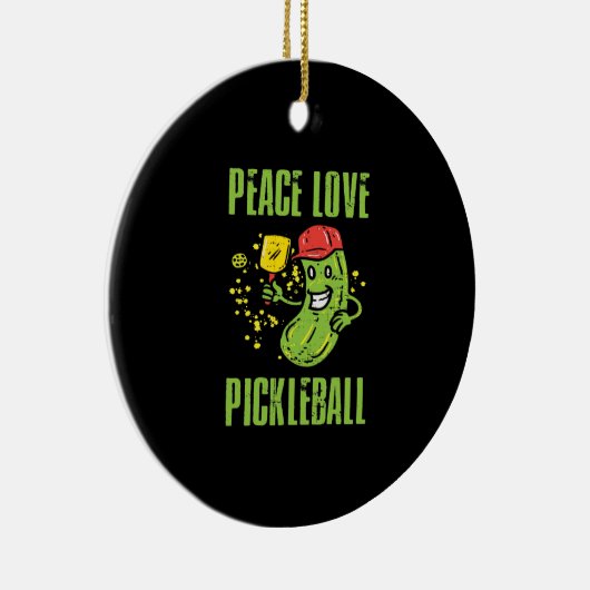 Funny Pickleball Keramisch Ornament (Rechts)